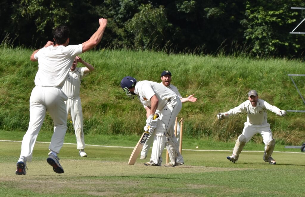 Fraser Hay strikes with the ball