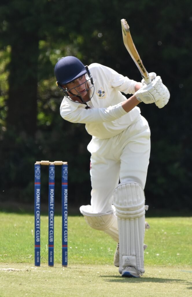Tom Jenkinson bats